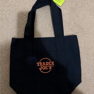Trader Joe's Black Canvas Halloween Tote Bag